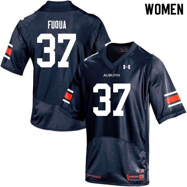 Women #37 Kolbi Fuqua Auburn Tigers College Football Jerseys Sale-Navy